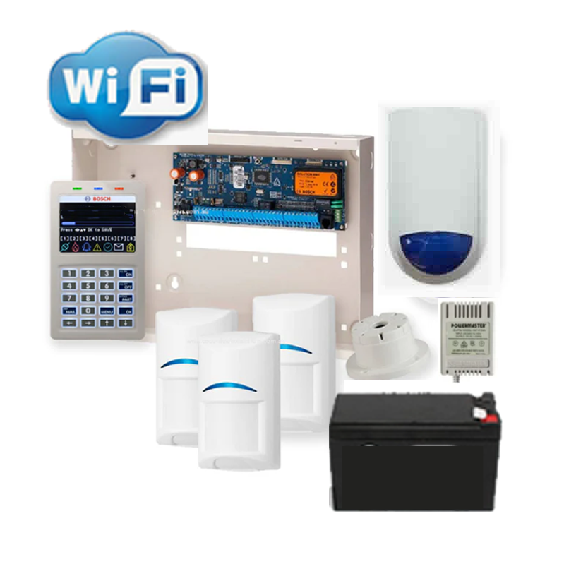 Bosch Alarm kit  6000 3 PIR wifi IP system