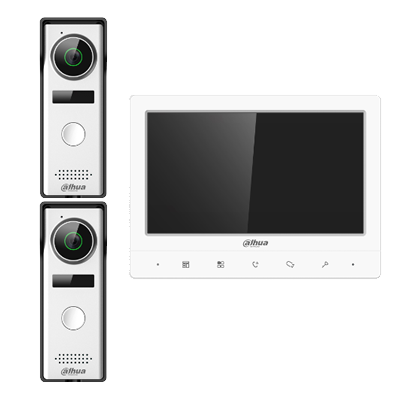 Dahua intercom analog 4-Wire Indoor Monitor Kit,DHI-KTA02  2 door station