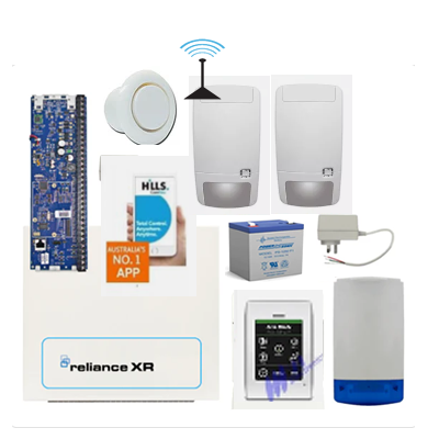 Hills Alarm kit Reliance XR Wireless  touch Keypad IP System