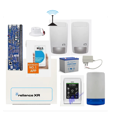 Hills Alarm kit Reliance XR Wireless  touch Keypad IP System