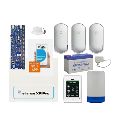 Hills Alarm kit Reliance XR Pro touch Keypad IP System