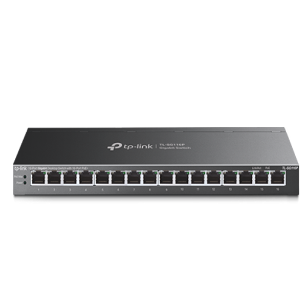 TP Link SG116P 16 Port Gigabit PoE+ Switch TL-SG116P