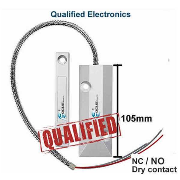Alarm Zinc Alloy Roller door shutter NC / NO reed switch Magnetic Contact ( Bosch / Ness / Hills / DSC)