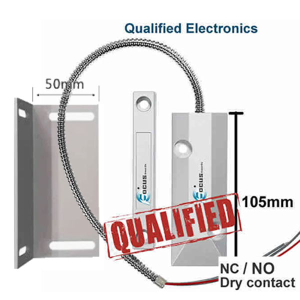 Alarm Zinc Alloy Roller door shutter NC / NO reed switch Magnetic Contact ( Bosch / Ness / Hills / DSC)