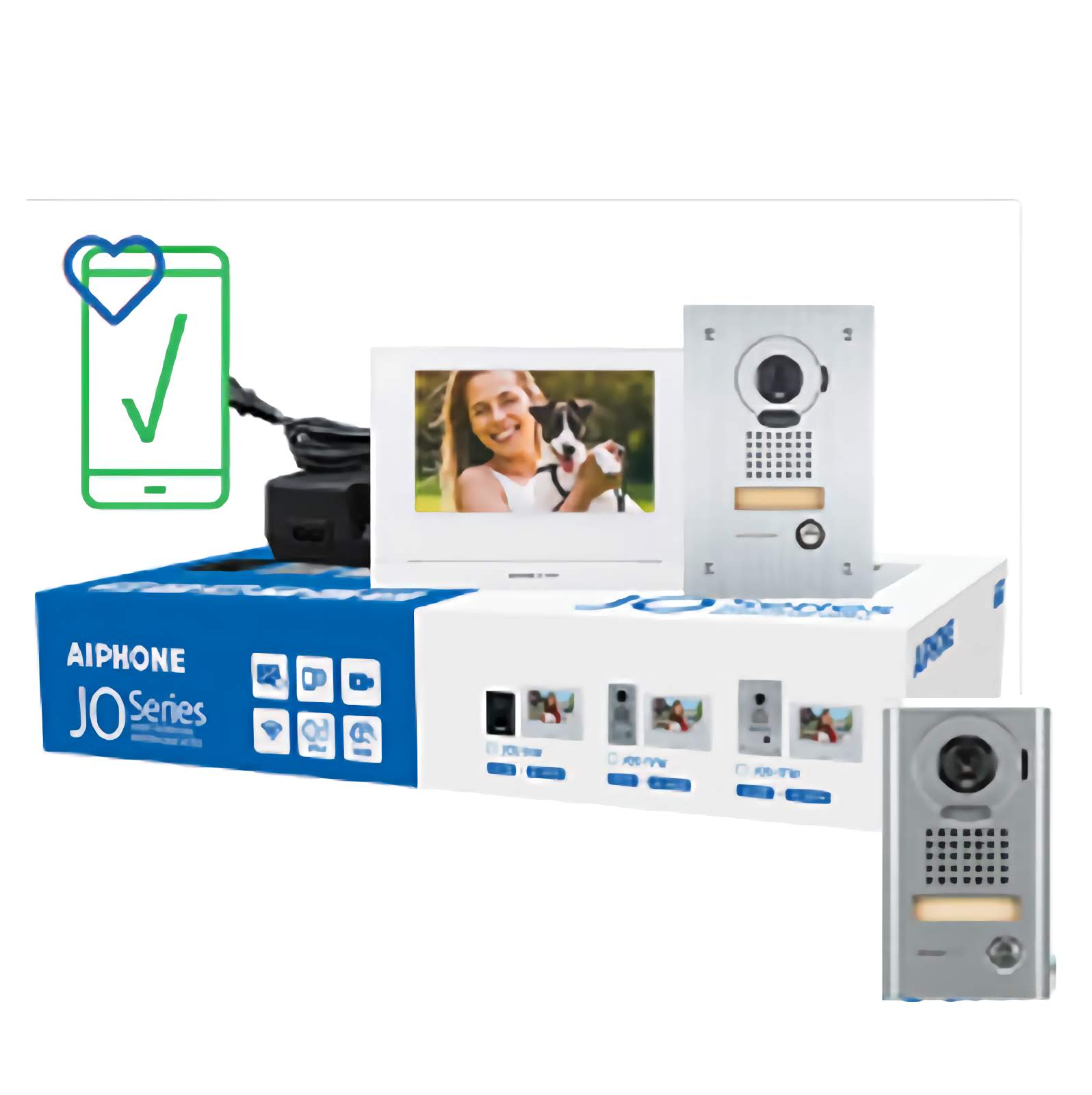 Aiphone intercom kit JO IP System JOS-1VW JOS-1FW