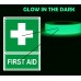 FIRST AID Sign Sticker Glow in Dark Safety Box Kit Workplace OH&S LUMINOUS