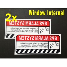 Window Internal Sticker Car GPS Alarm System Warning Sign Weatherproof