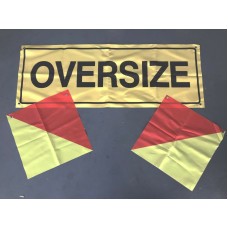 OVERSIZE flag Banner 1250x450mm Truck Safety as1319-1944 SIGN