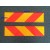 Stripe strip for DO NOT OVERTAKE TURNING VEHICLE 5 Pieces Sign retro reflective Metal/Sticker