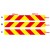 Yellow and Red strip for DO NOT OVERTAKE TURNING VEHICLE