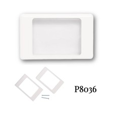 Dual Cover Blank Wallplate White/Black