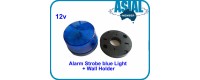 12V Alarm Blue Light With Wall Holder