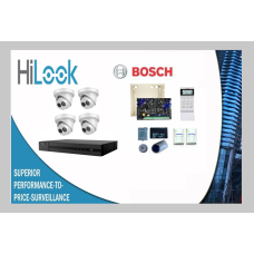 Hilook CCTV Kit with 4 X 6MP Cameras + Bosch Alarm 2000 System 